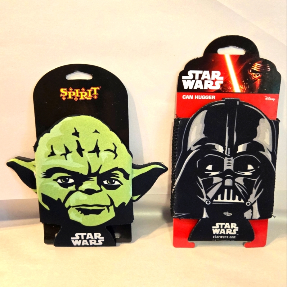StarWars Darth Vader / Yoda Can Hugger Can Coolie BUNDLE